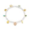 Pearl & Eclectic Charm Beaded Stretch Bracelet